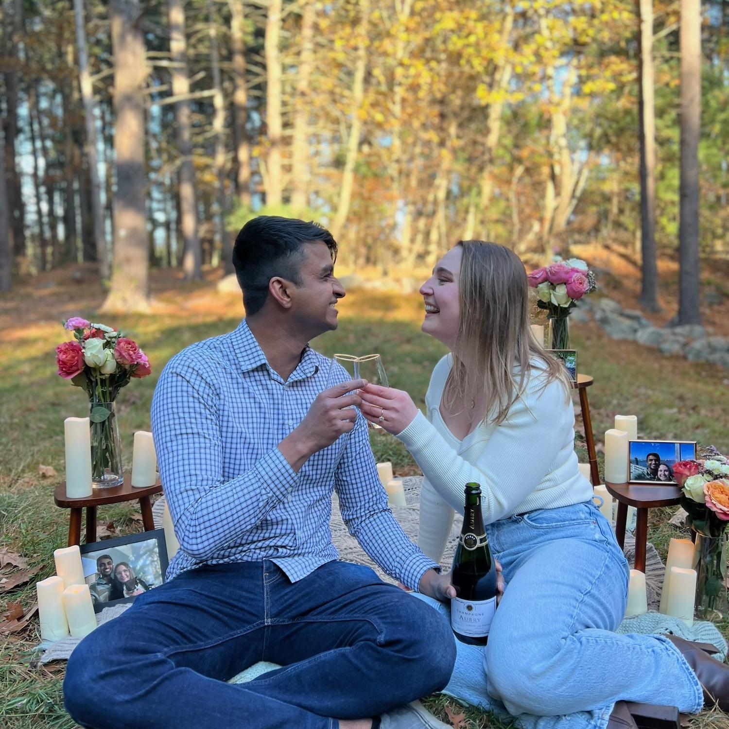 The day we got engaged!