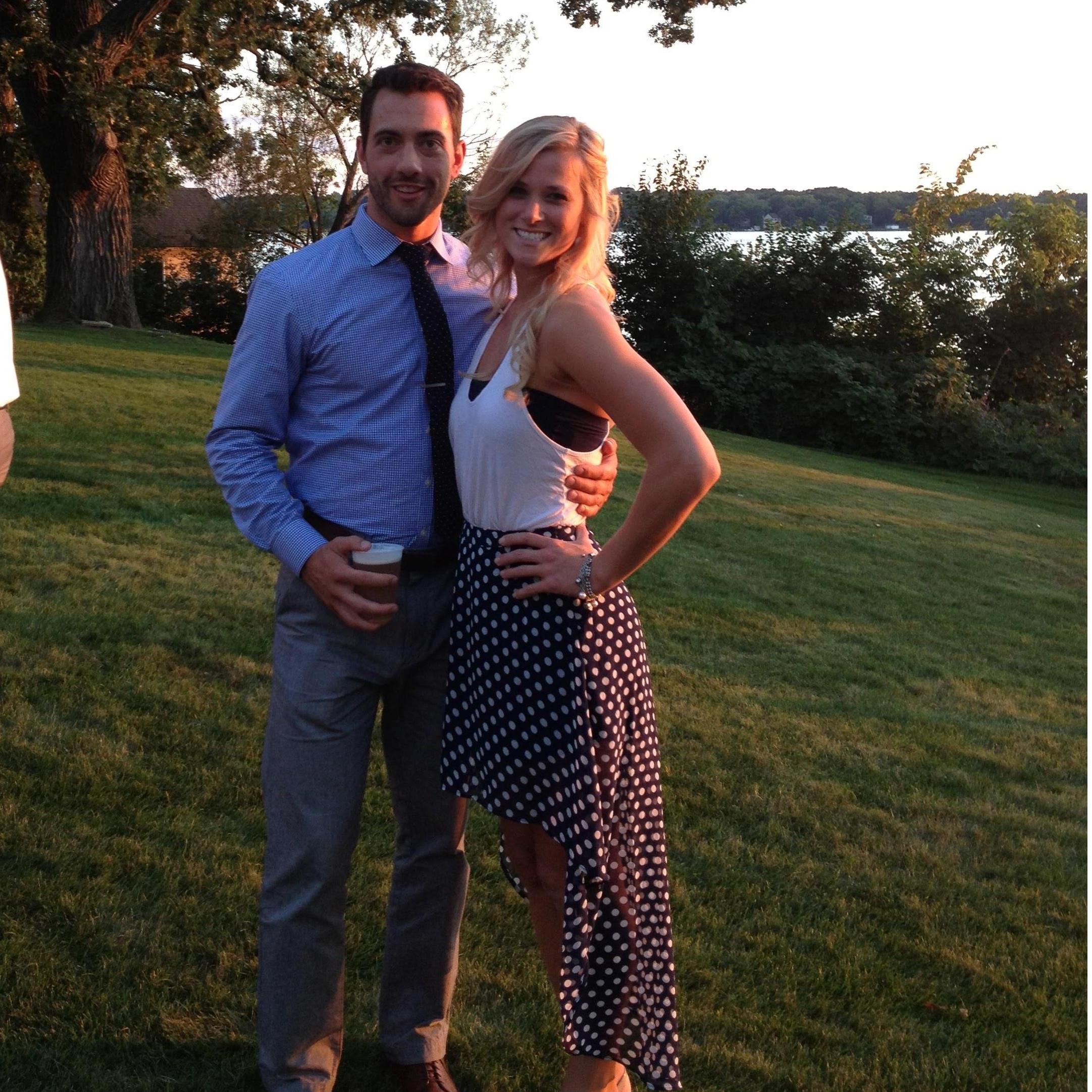 Luckily, Nick was in the country for the first summer they dated. They did get to arrange their weekends around a lot of summer weddings which was fun as a newly dating couple.