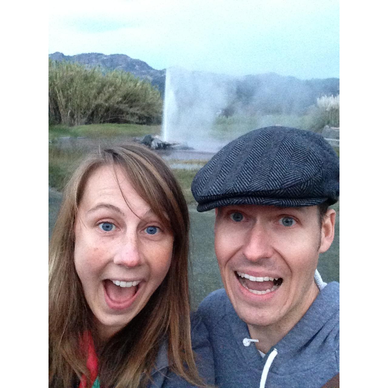 Old Faithful in California. There were goats in attendance as well.