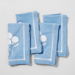 Sur La Table Wildflower Embroidered Napkin, Set of 4