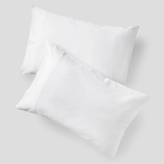 Shuteye Supply Standard/Queen 400 Thread Count Frost Smart Temp Percale Pillowcase Set Polar