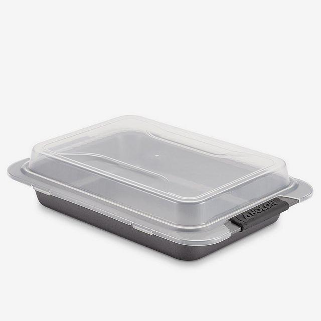 Anolon Advanced Nonstick Covered Cake Pan with Silicone Grips