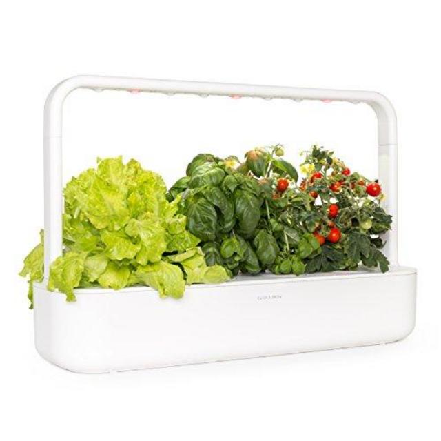 Click and Grow Smart Garden 9 Indoor Home Garden (Includes 3 Mini Tomato, 3 Basil and 3 Green Lettuce Plant pods), White