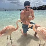 Flamingo Beach on Renaissance Island