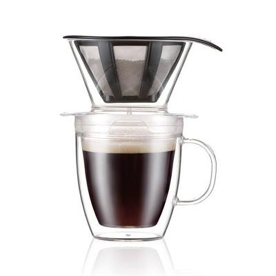 Bodum 15oz Pour Over Coffee Maker Single-Serve - Clear