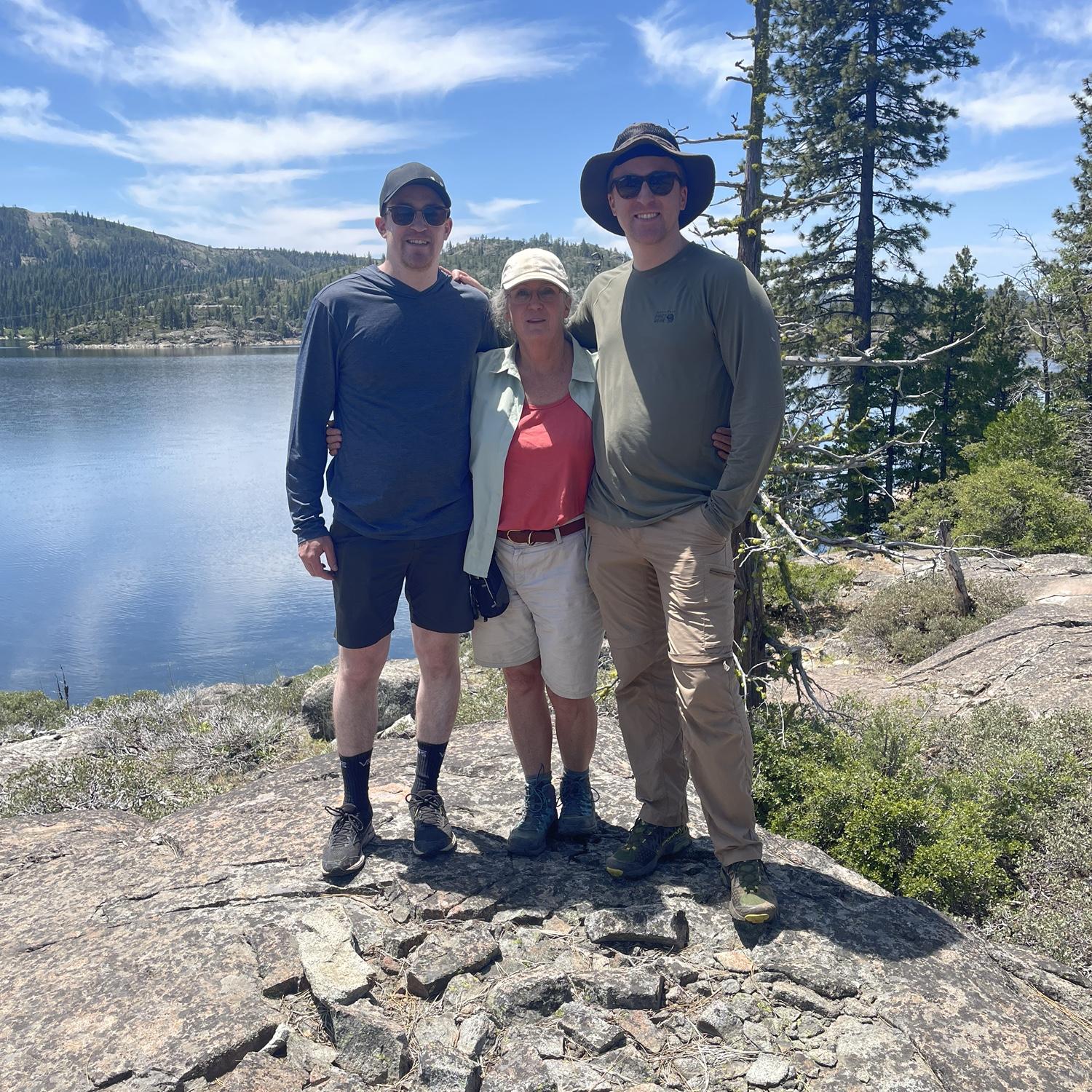 California hike with family