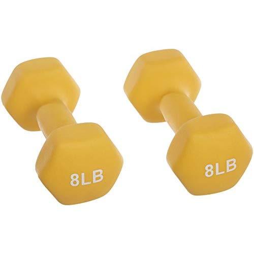 AmazonBasics Neoprene Dumbbell Pairs and Sets with Stands