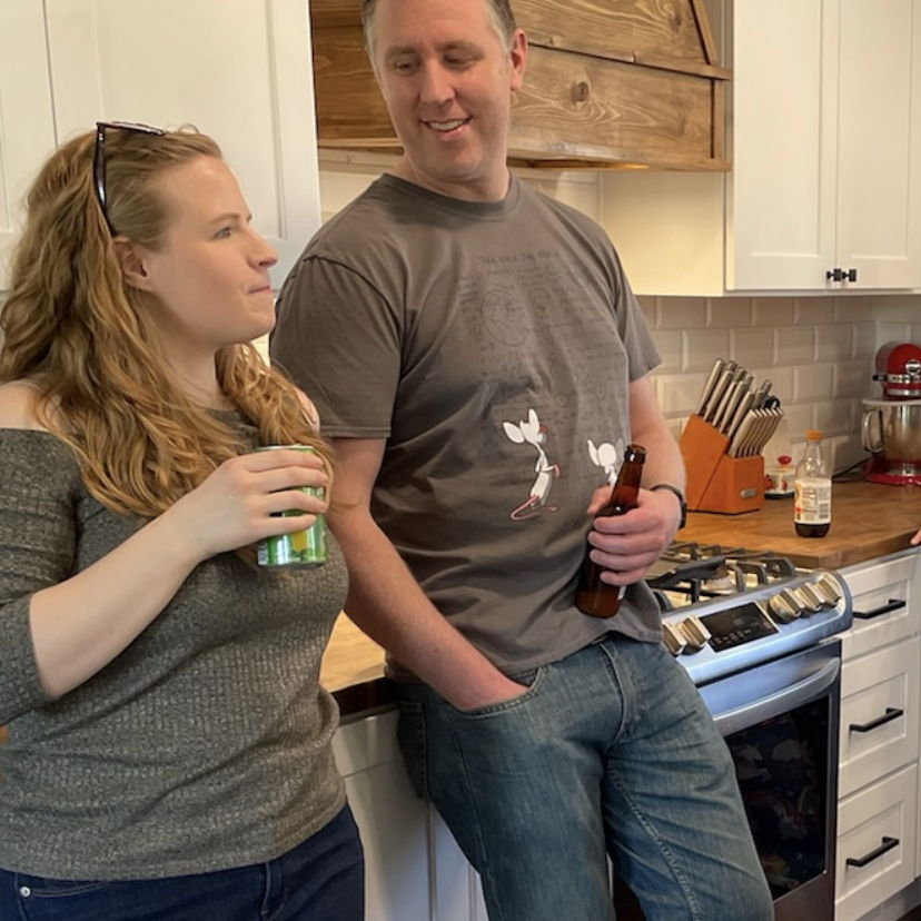 This is a favorite of Stephanie’s. In a loud room of 15 conversations, Craig is just smiling at her. It just warms the heart