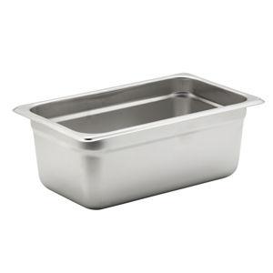 Chef's Supreme STP4-4-24 4" Fourth Size Stainless Food Pan