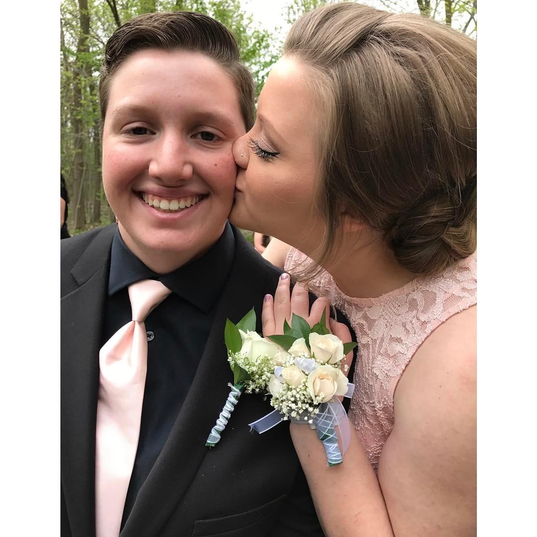 Deanna's junior prom in 2017.