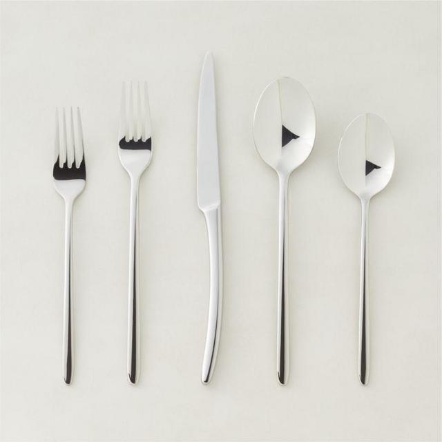 Zoey Shiny Silver Flatware--20 Settings