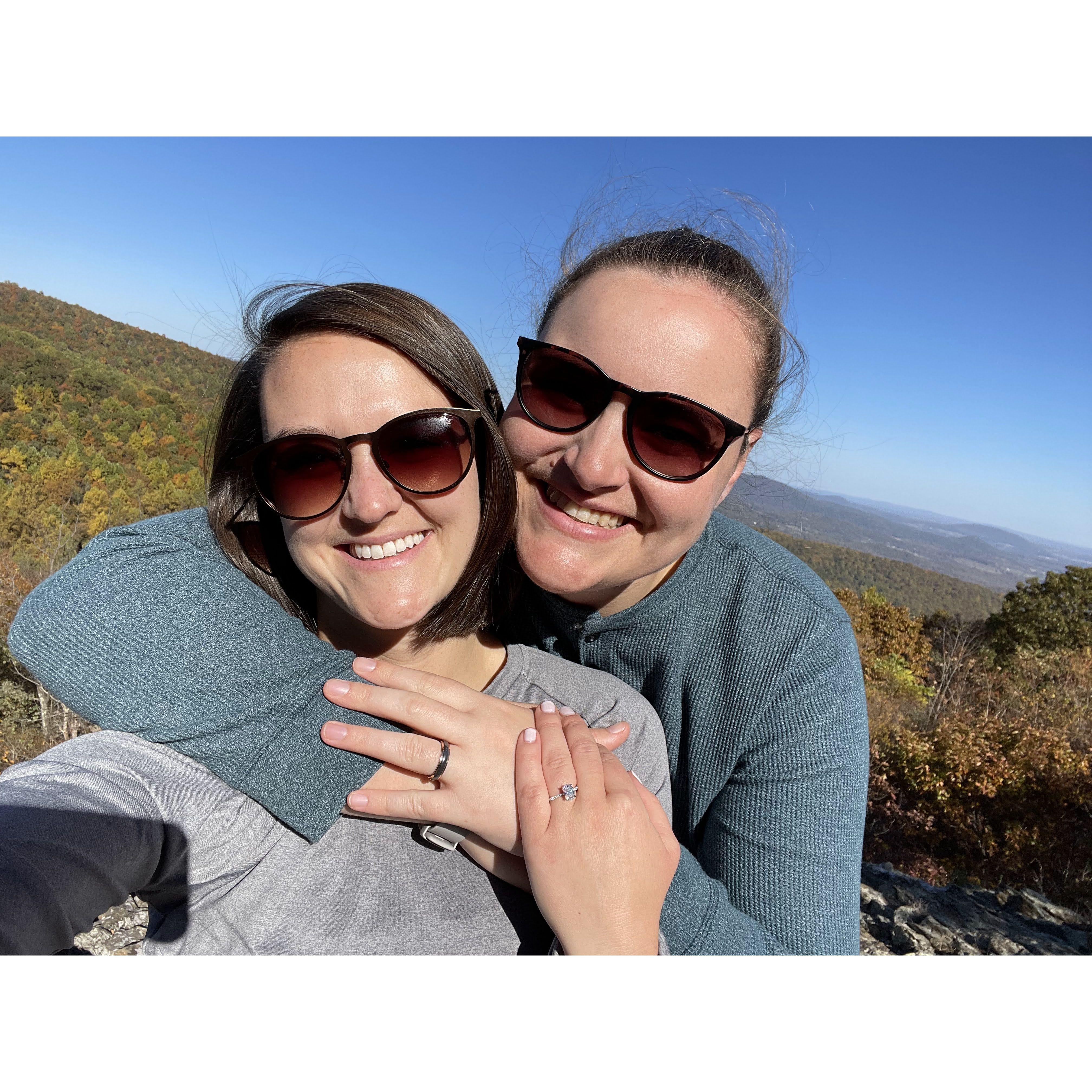 Our engagement trip to Shenandoah National Park in the Blue Ridge Mountains