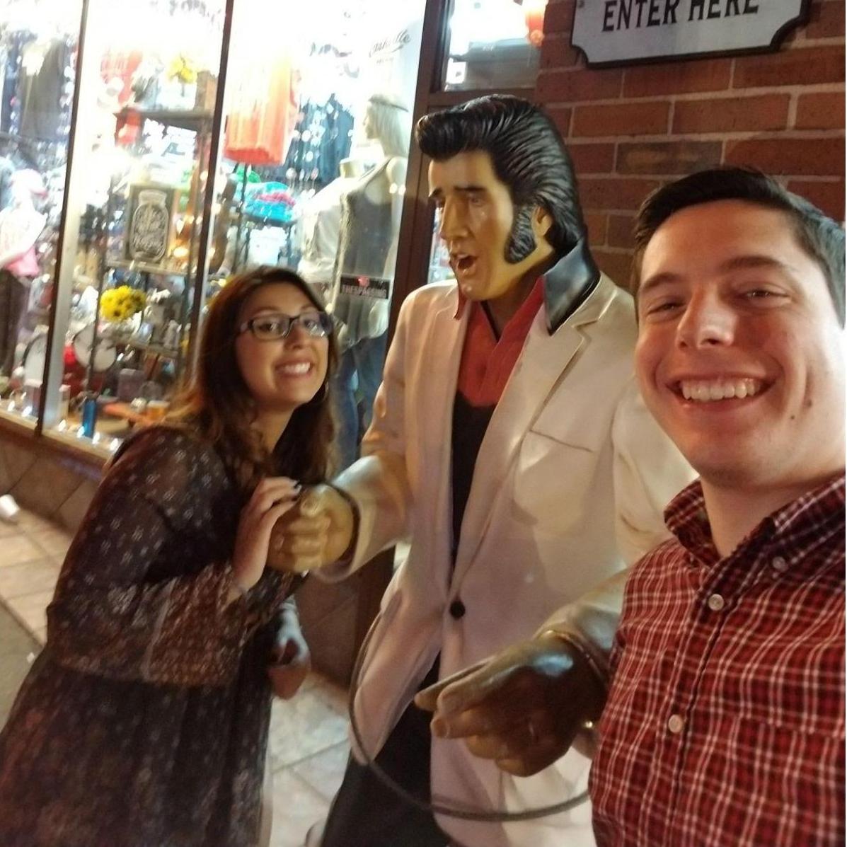 Us and Elvis, Nashville, July 2017.