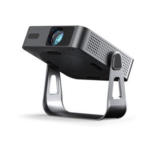 【Officially-Licensed APP & Native 1080P】Thinnest 1.81" Smart Mini Projector with WiFi and Bluetooth, Auto Focus & Keystone Portable Outdoor Projector, VOPLLS 4K Support Home Movie Projector