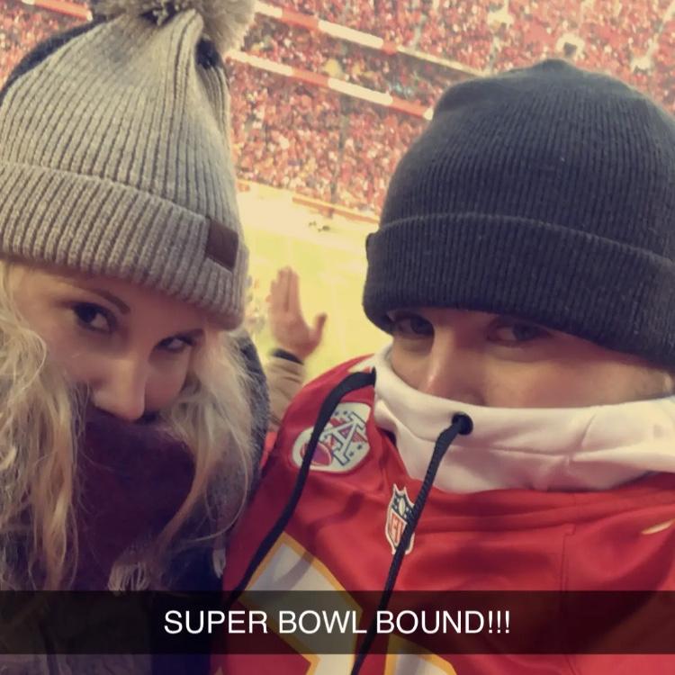 Our first date and football game all in one