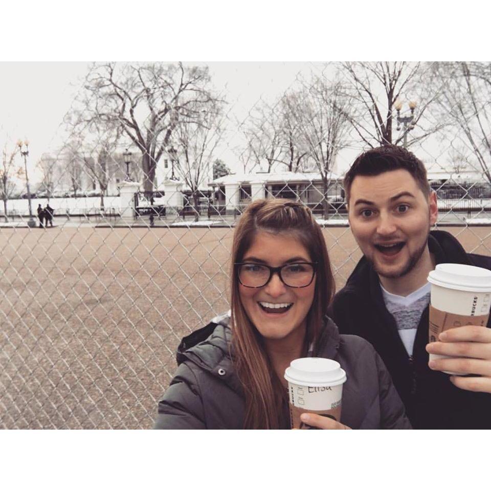 Coffee with Mr. Trump on the way to FL