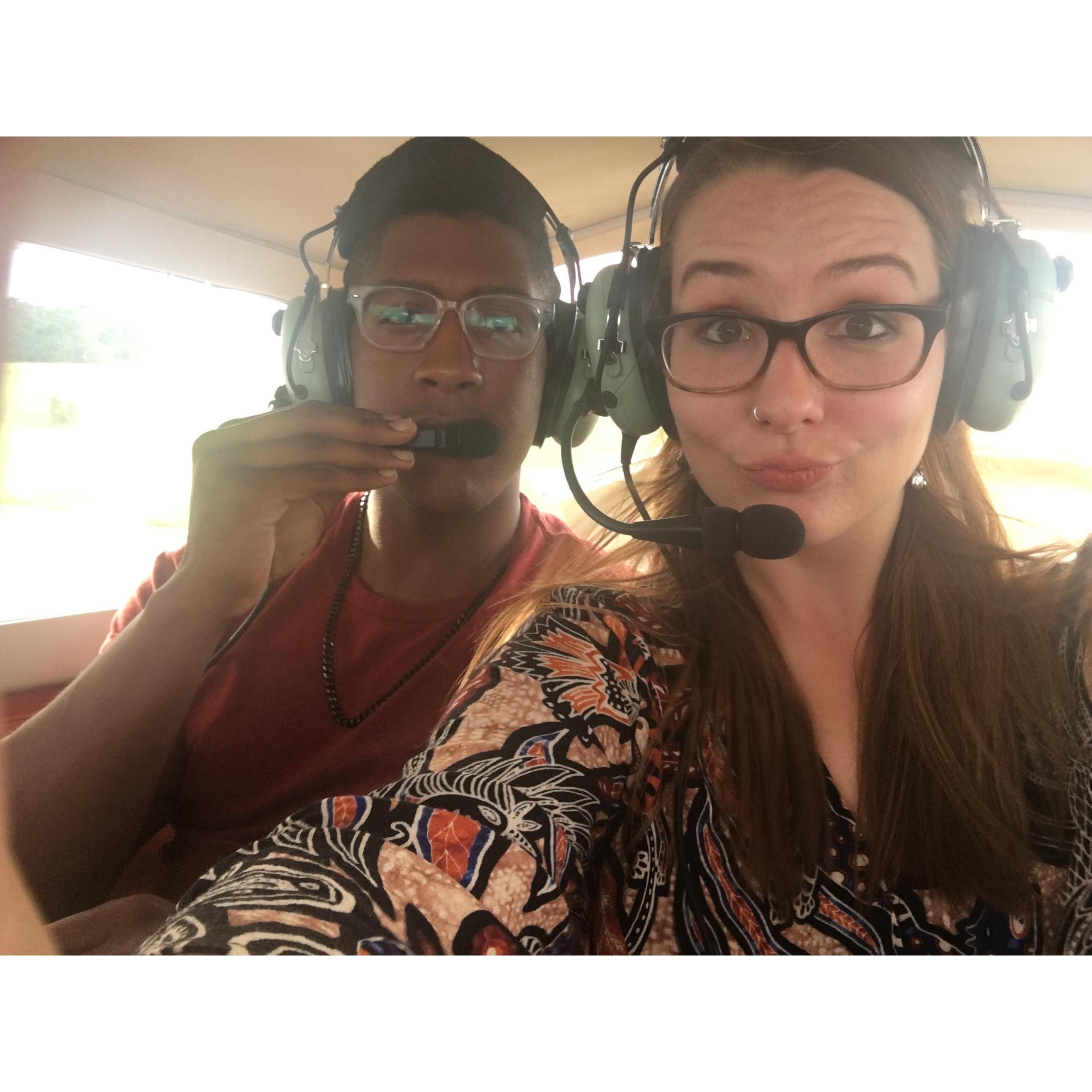 June 2017. We went to Charleston, SC for our first full week long vacation. We went on an aerial tour of the city which allowed us to ride in a private helicopter with the strangest pilot of all time.