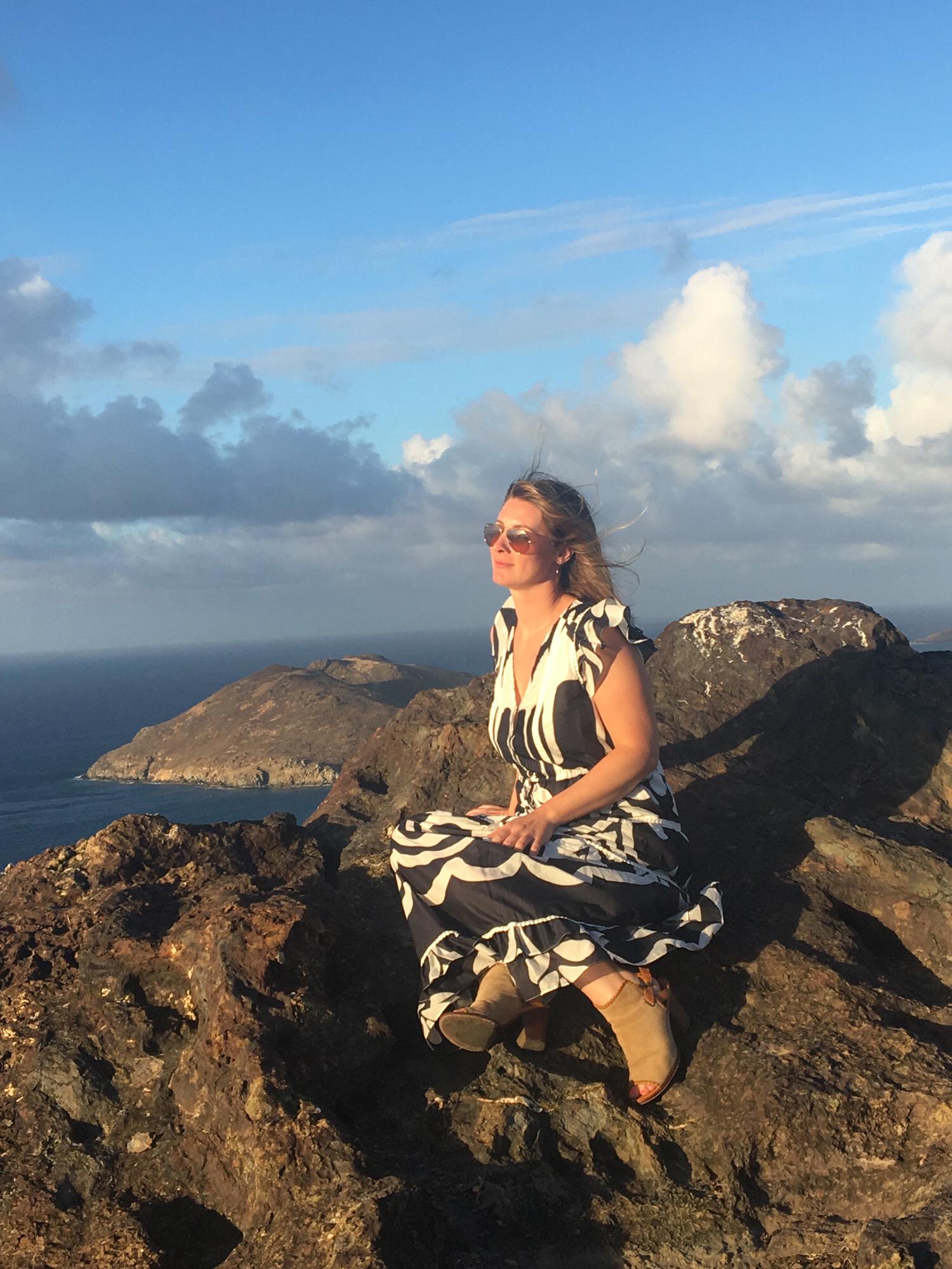 Minutes before Robert proposed, Saint Barthélemy, April 2019