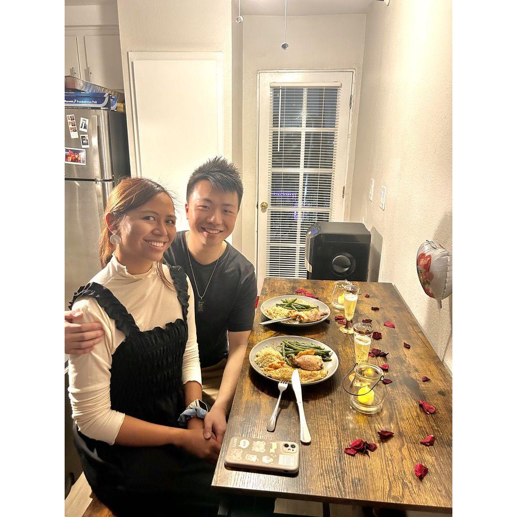 Celebrating our first Valentines Day together, 2024