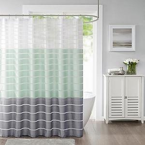 Demi Standard Shower Curtain in Green
