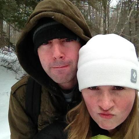 Our first hike. There was over a foot of snow on the ground. Ryan lied about how far we were going and Lauren got cranky. Norfolk, CT March 2013