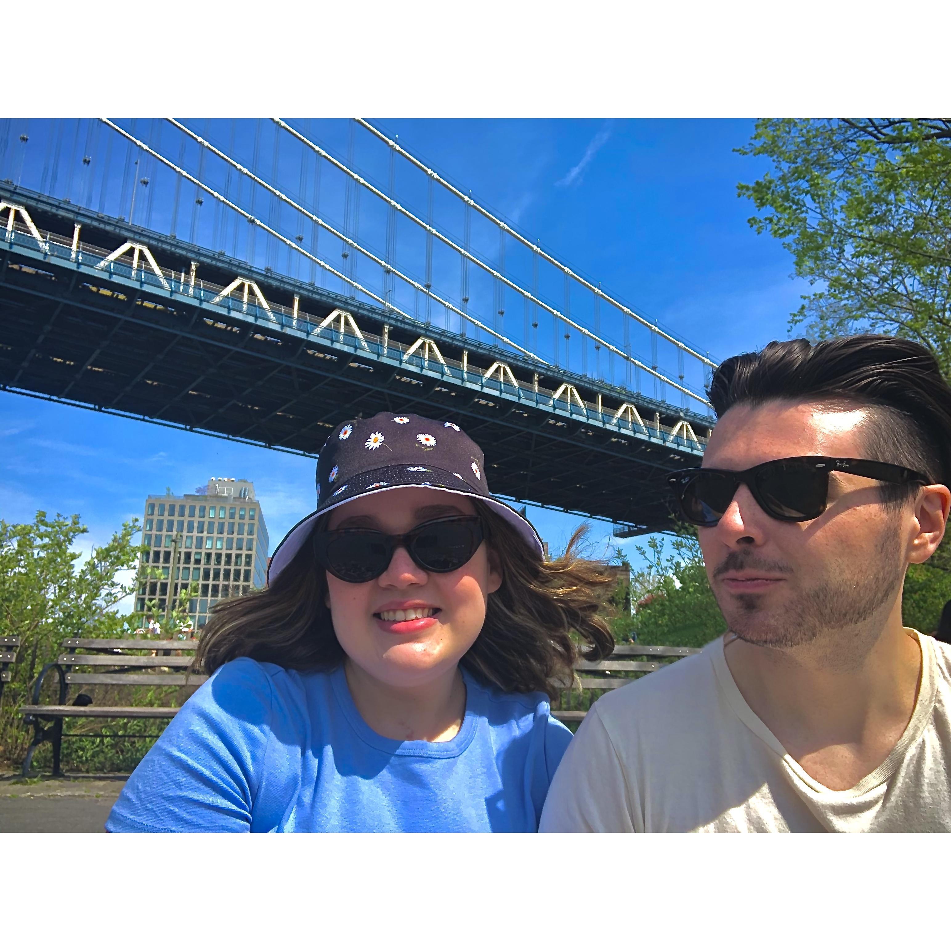 Pebble Beach in Brooklyn, one of Cole and Cayley's favorite NYC views