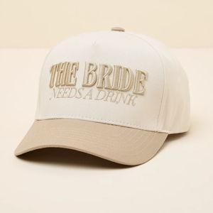 The Bride Beige Embroidered Dad Hat