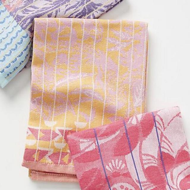 Elsa Jacquard Dish Towels, Set of 3 | Anthropologie