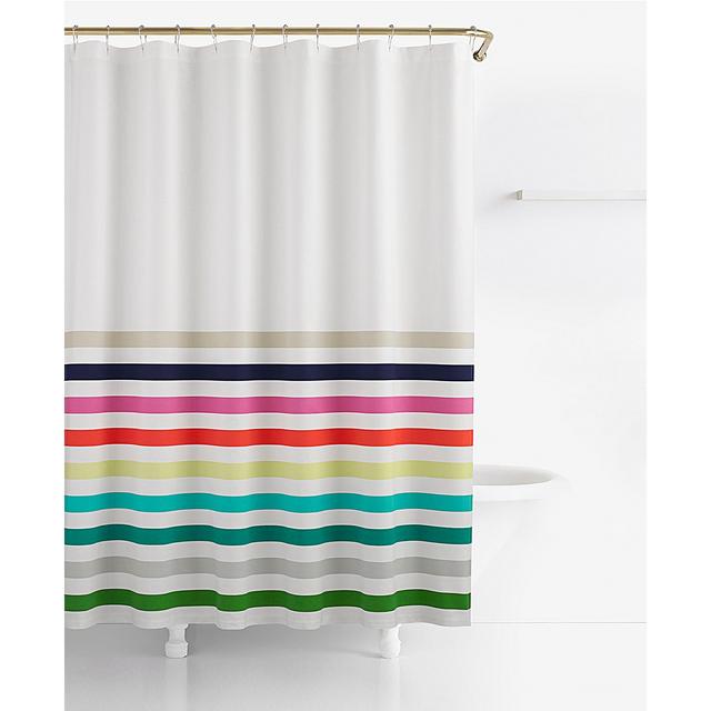 kate spade new york Candy Stripe Cotton 72" x 72" Shower Curtain