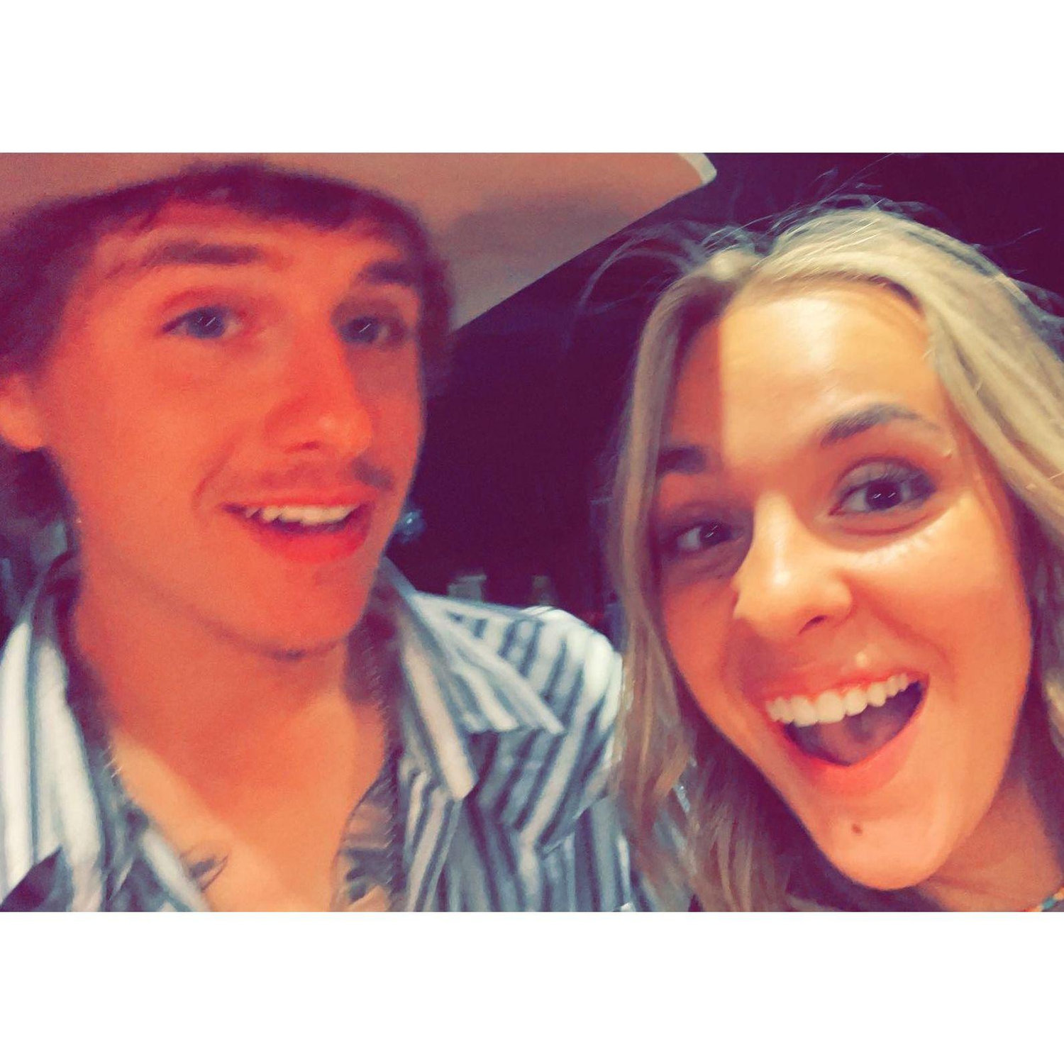 Our first photo together