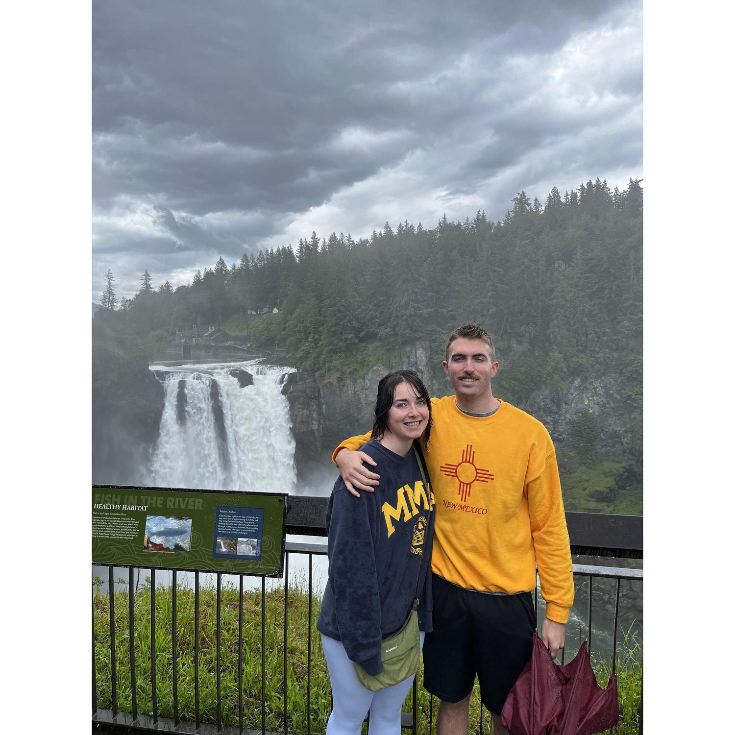 Snoqualmie (?) falls and apiary!