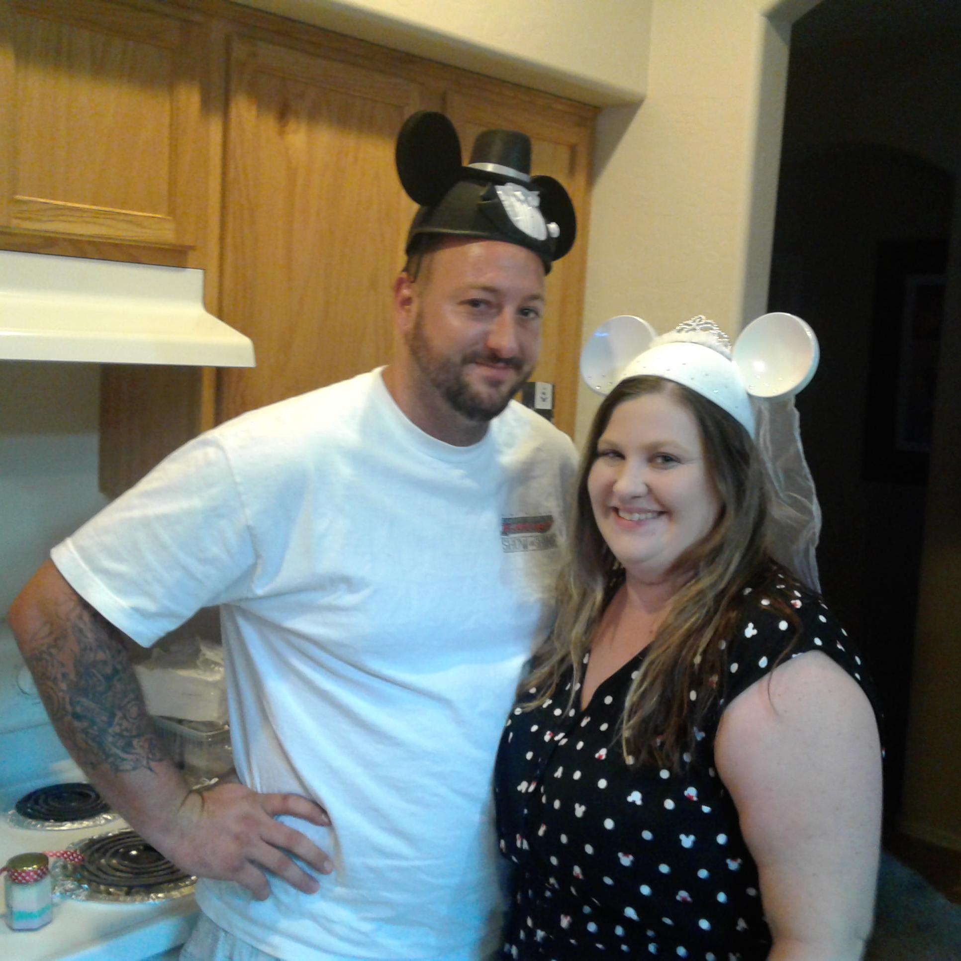 My amazing bridal shower was disney theme and we had hats to match !