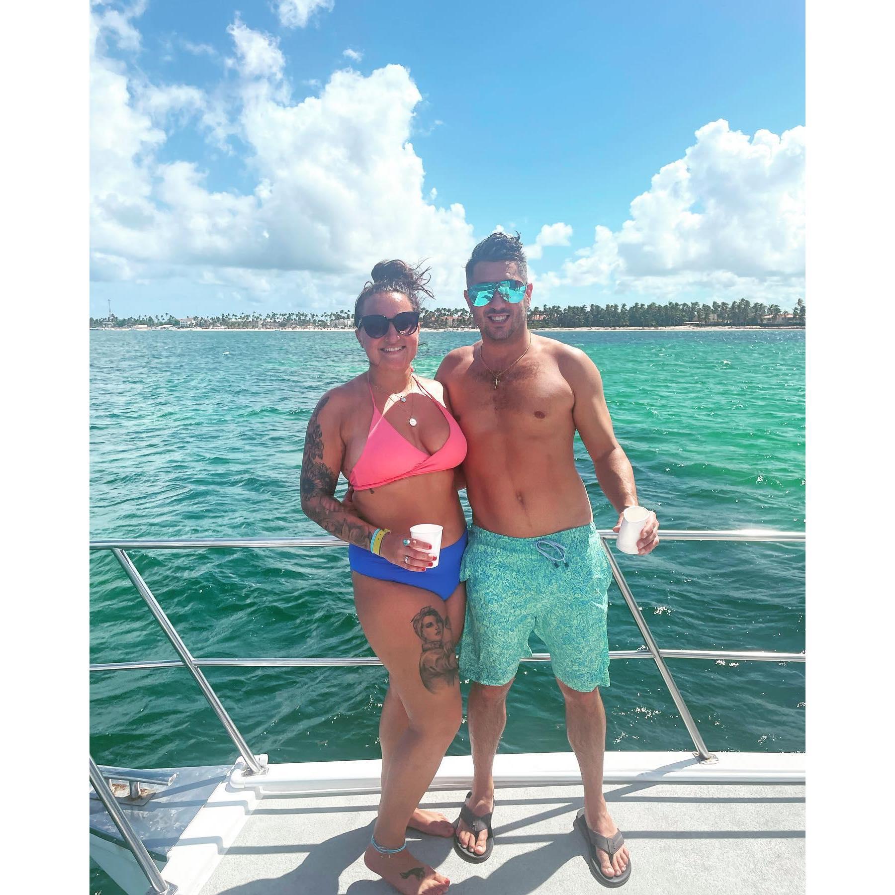 Our first vacation together in the Dominica Republic