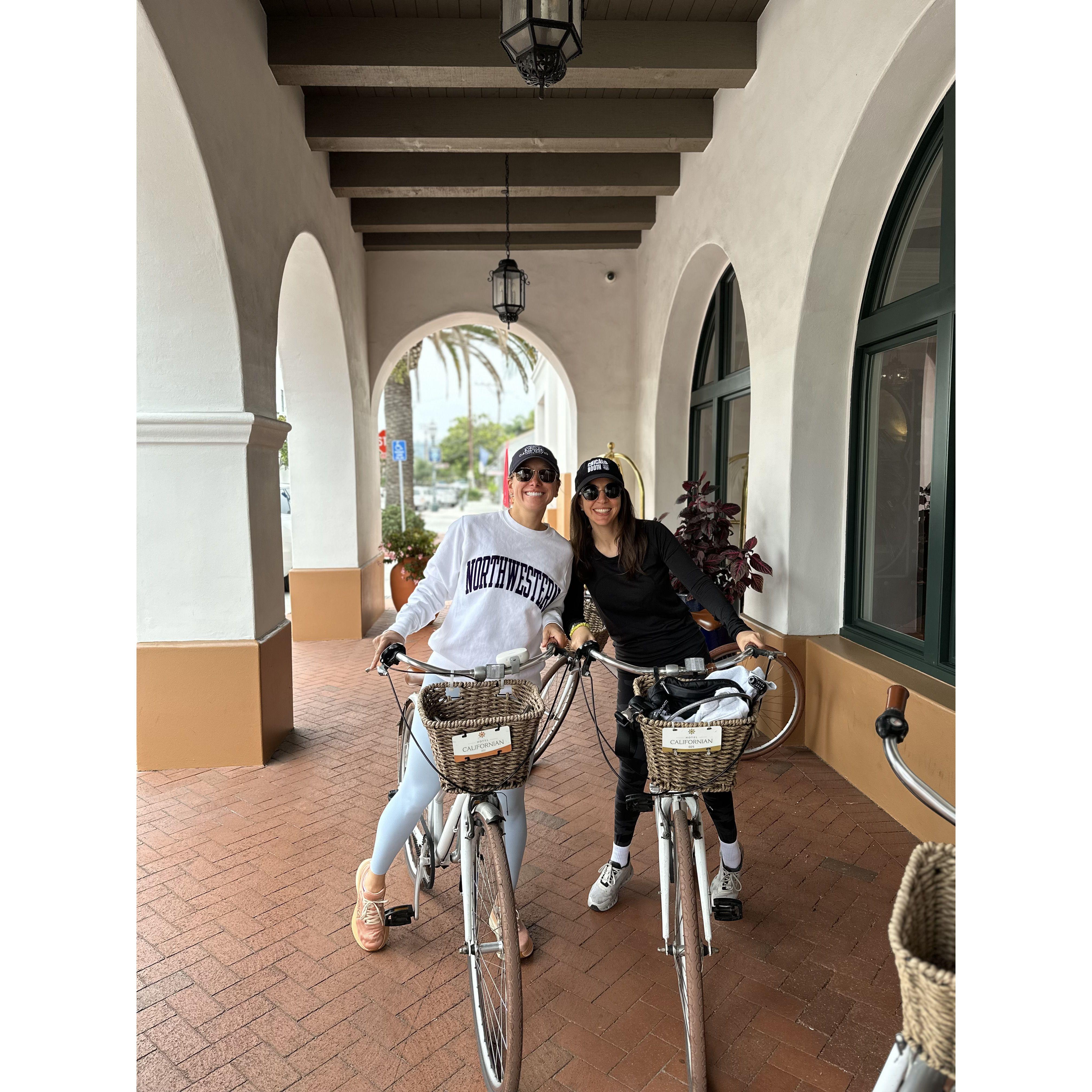 Melissa has embraced Laura's passion of riding bicycles and the two went on many biking adventures!