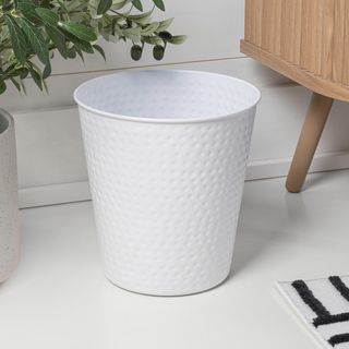 Axel Modern Minimalist Hammered Wastebasket