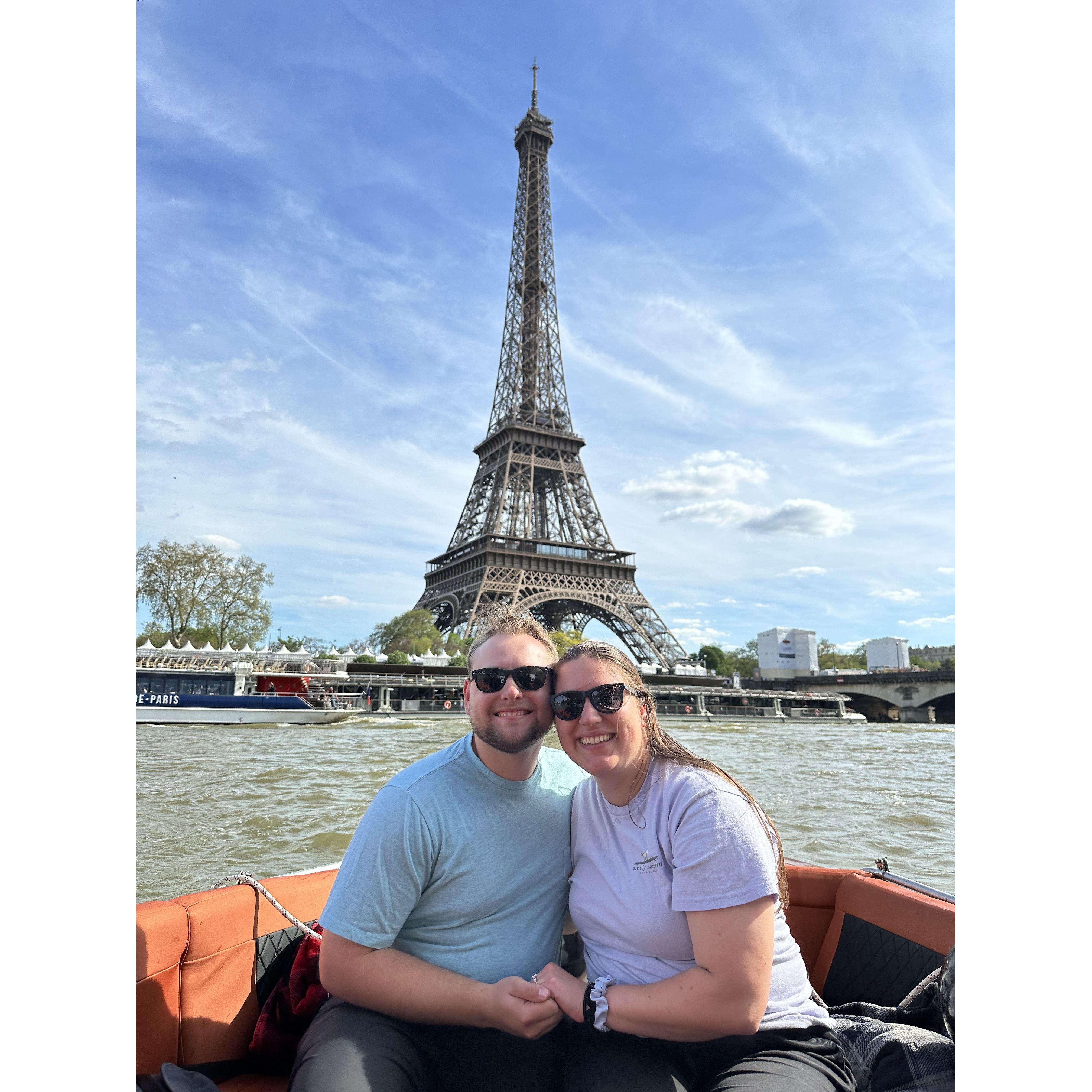 Just a few minutes after our engagement!