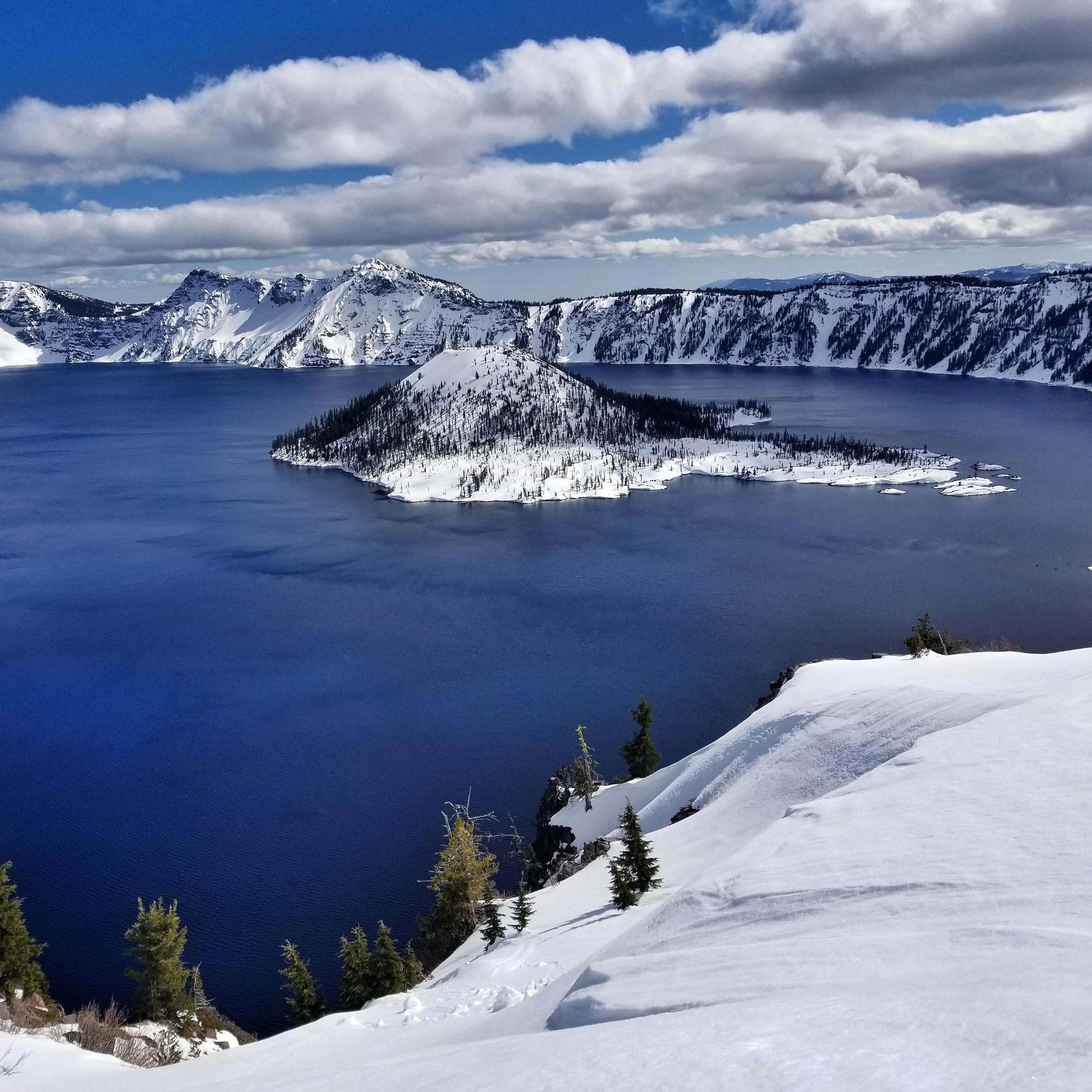 Our first Crater Lake National Park cross-country ski trip together!