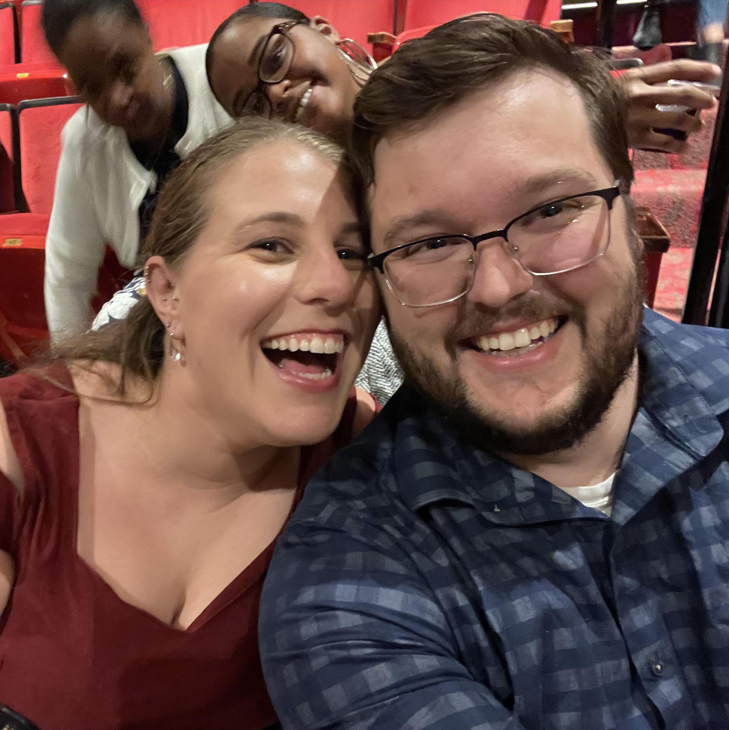 Hamilton on Broadway! Thank God the ladies behind us thought Alissa singing along was cute