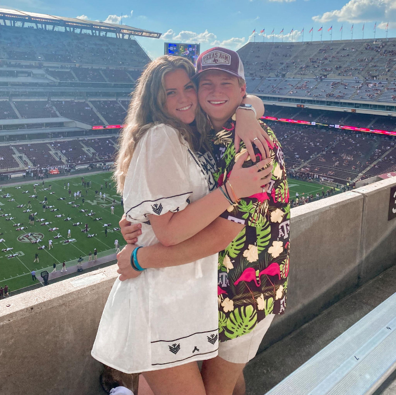 Max came to see Maddie and they went to their first Aggie football game together