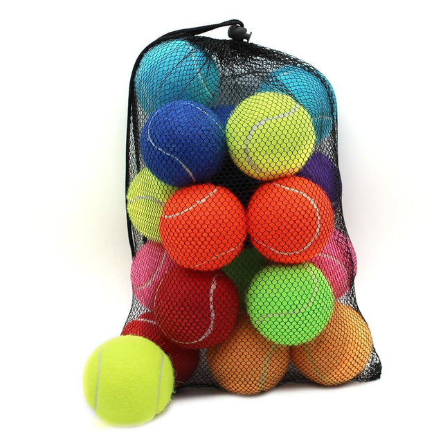 ZHUOKECE Tennis Balls,8/18/40/90 Pack Training Tennis Balls Practice Balls with Mesh Bag for Easy Transport, Pet Dog Playing Balls, fit for Beginner Training Ball