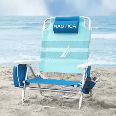 Nautica® 5-Position Beach Chair in Blue