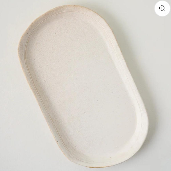 French White Serving Tray