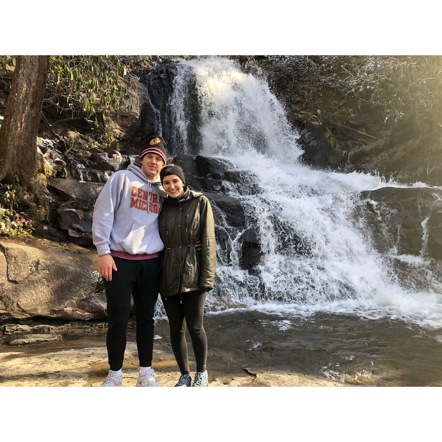One spring break during college when Michael was visiting Halie at Vanderbilt, they spent the week in Gatlinburg, TN, hiking in the Great Smoky Mountains.