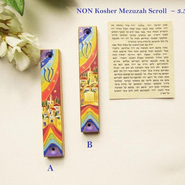 Rainbow Mezuzah + Scroll