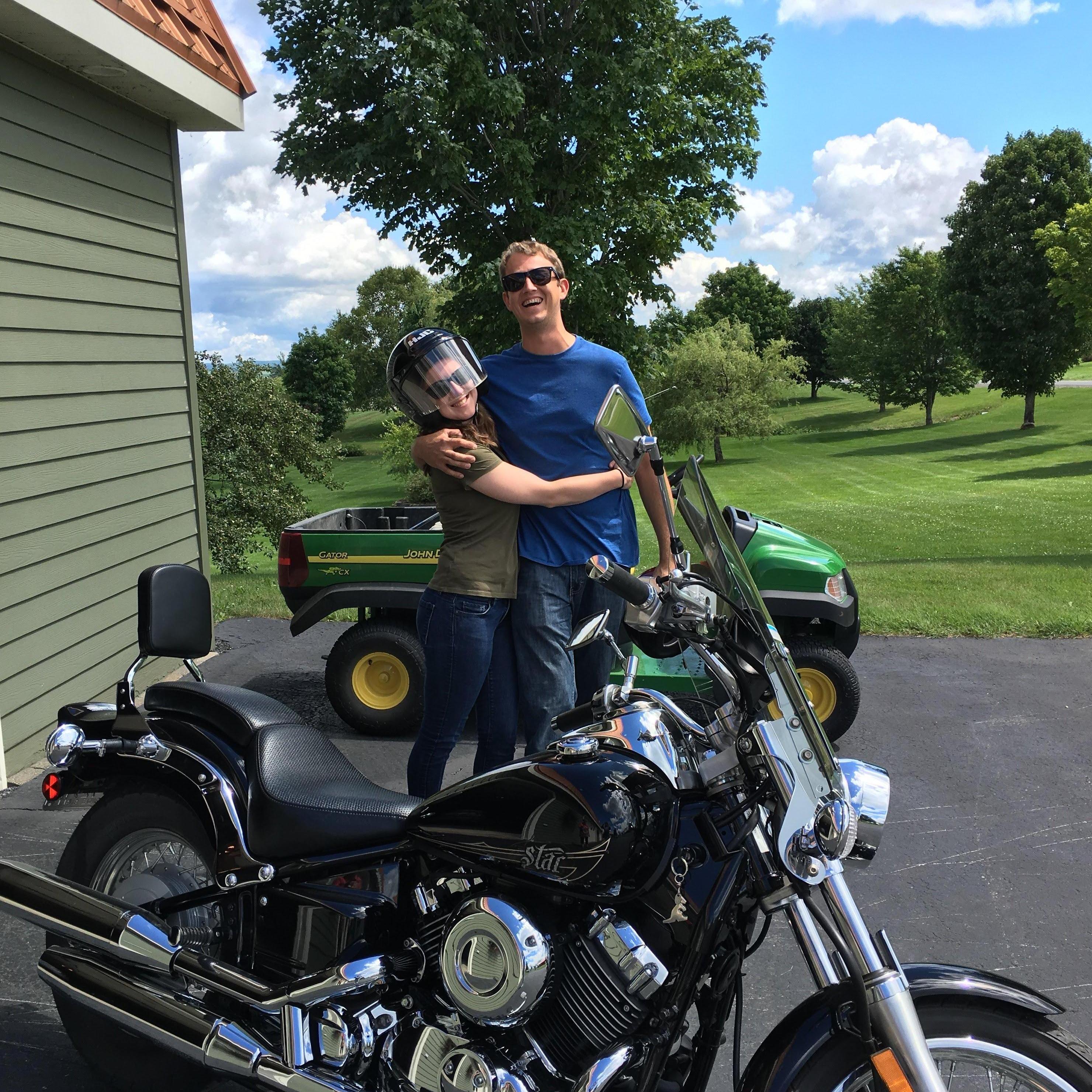 Our first vacation together in Maine.