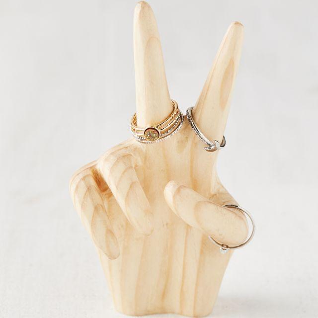 Peace Sign Ring Holder