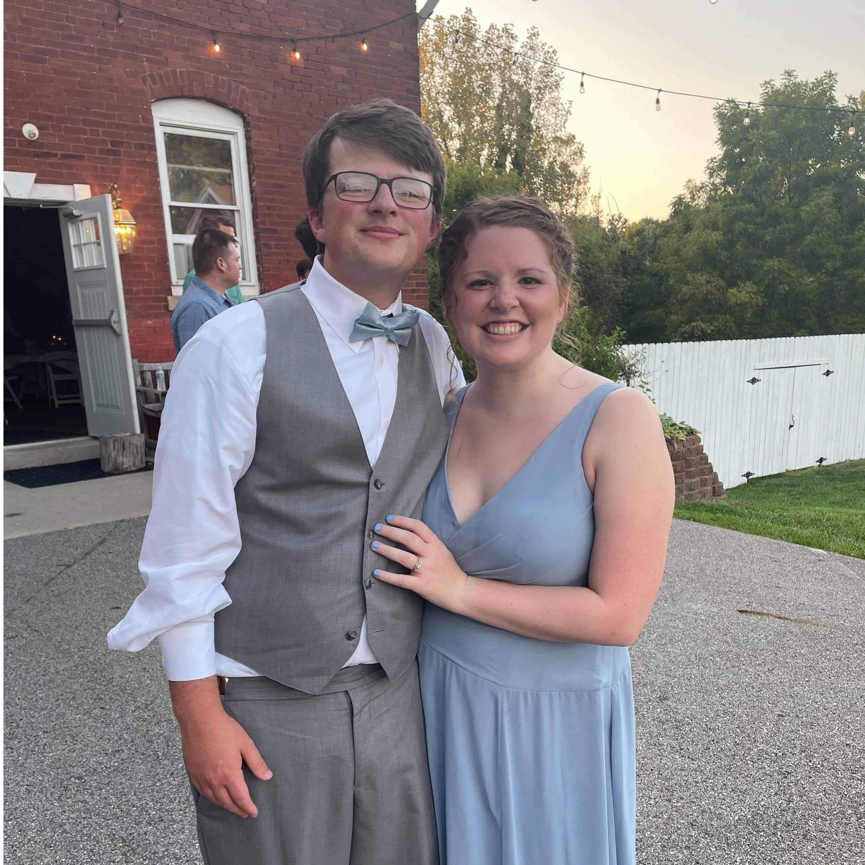 Celebrating in our friends' wedding