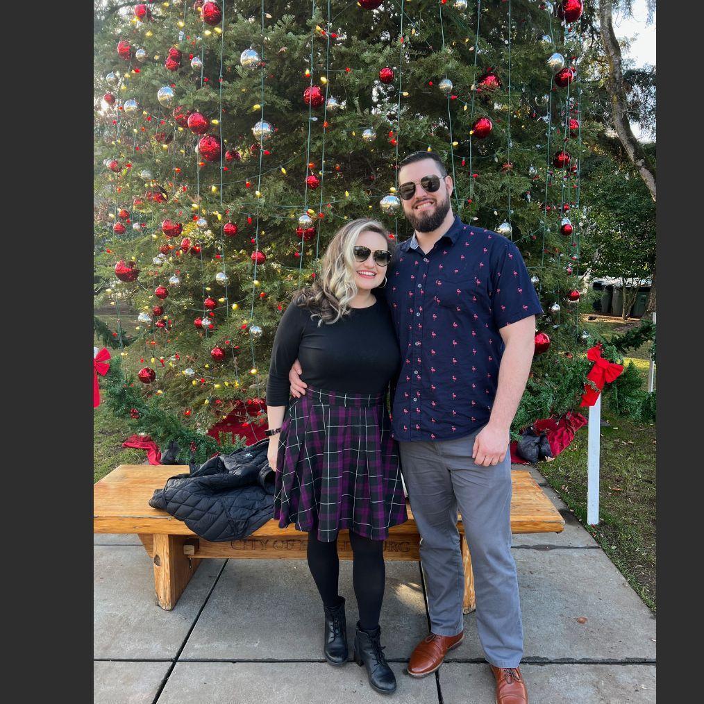 Our first Christmas in Cali together