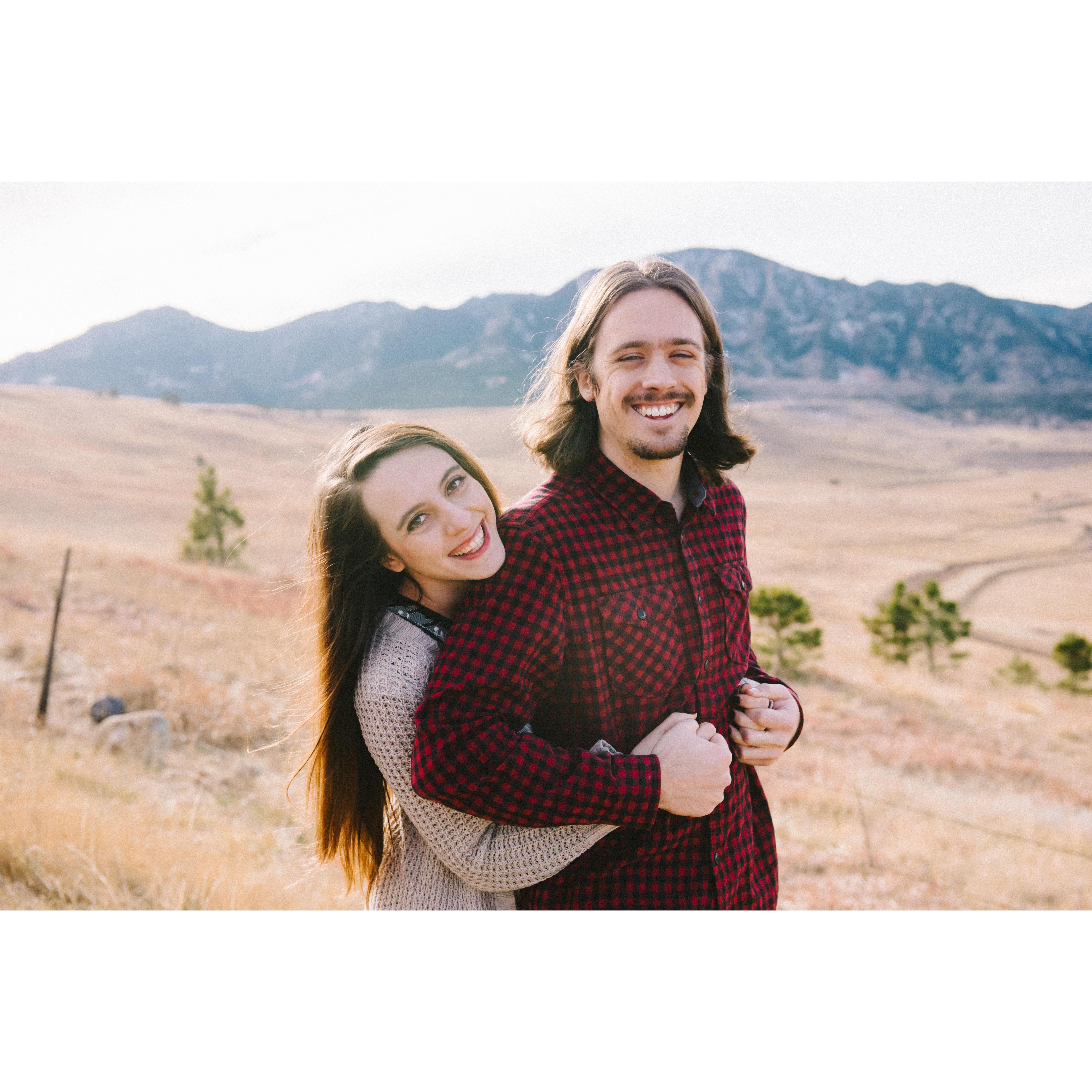 Engagement shoot back in Boulder, CO with our friend, Chelsey Pas with Friends & Lovers Photography!