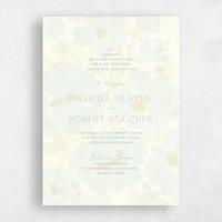 Blue Wedding Invitation - Elidure Portrait